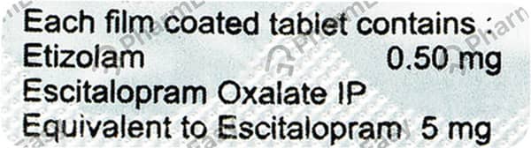 Etizola Plus 5Mg Strip Of 10 Tablets