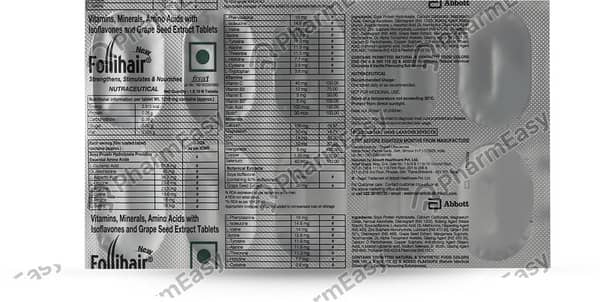 New Follihair Strip Of 10 Tablets