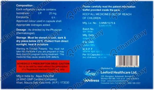 Acnetoin 20mg Capsule