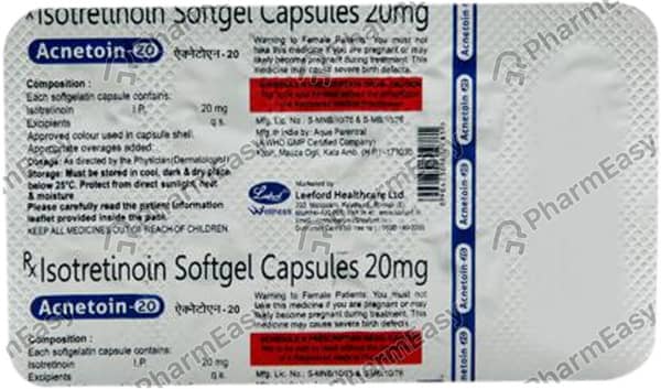 Acnetoin 20mg Capsule