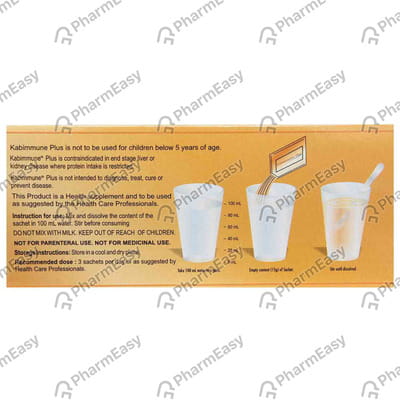 Kabimmune Plus Orange Flavour Sachet Of 15gm Powder