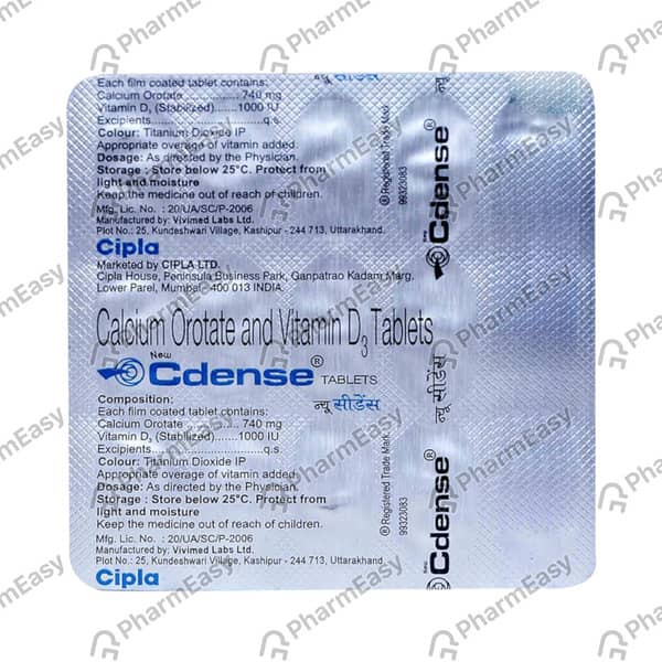 Cdense 740mg Strip Of 30 Tablets