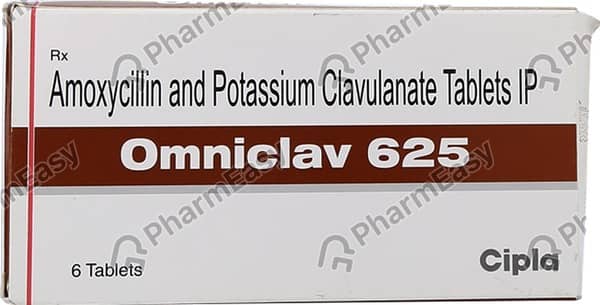 Omniclav 625mg Strip Of 6 Tablets