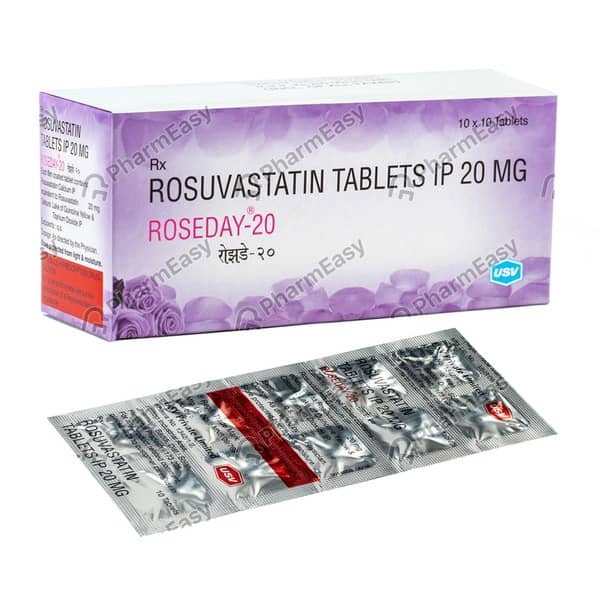 Roseday 20mg Strip Of 10 Tablets