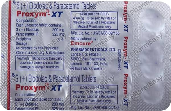 Proxym Xt Strip Of 10 Tablets