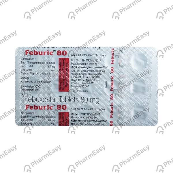 Feburic 80mg Strip Of 7 Tablets