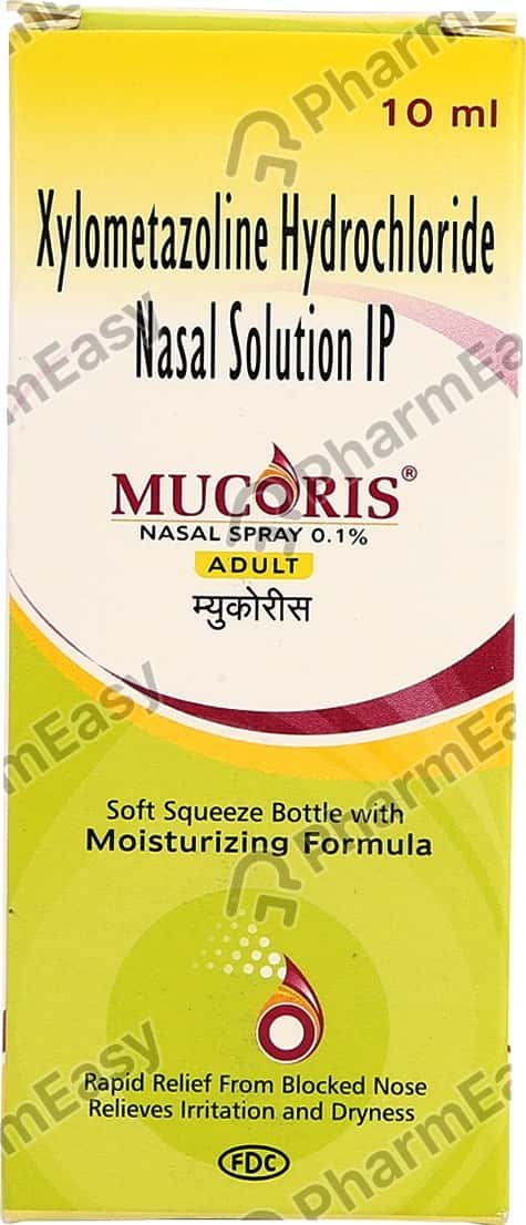 Mucoris Adult 0.1% Bottle Of 10ml Nasal Spray