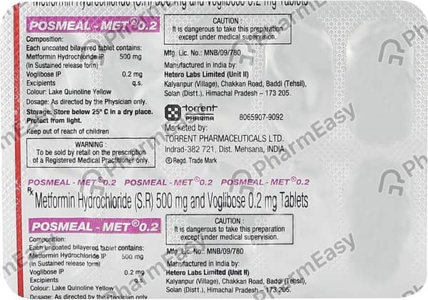 Posmeal Met 0.2Mg Tablet