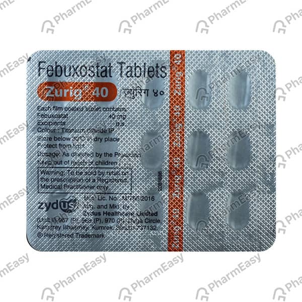 Zurig 40mg Tablet