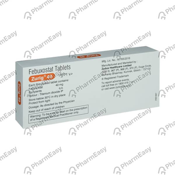 Zurig 40mg Tablet