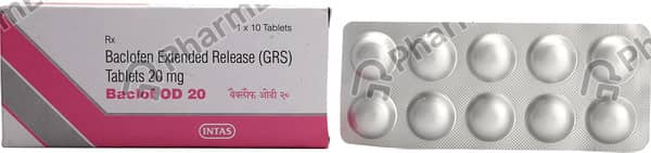 Baclof Od 20mg Strip Of 10 Tablets