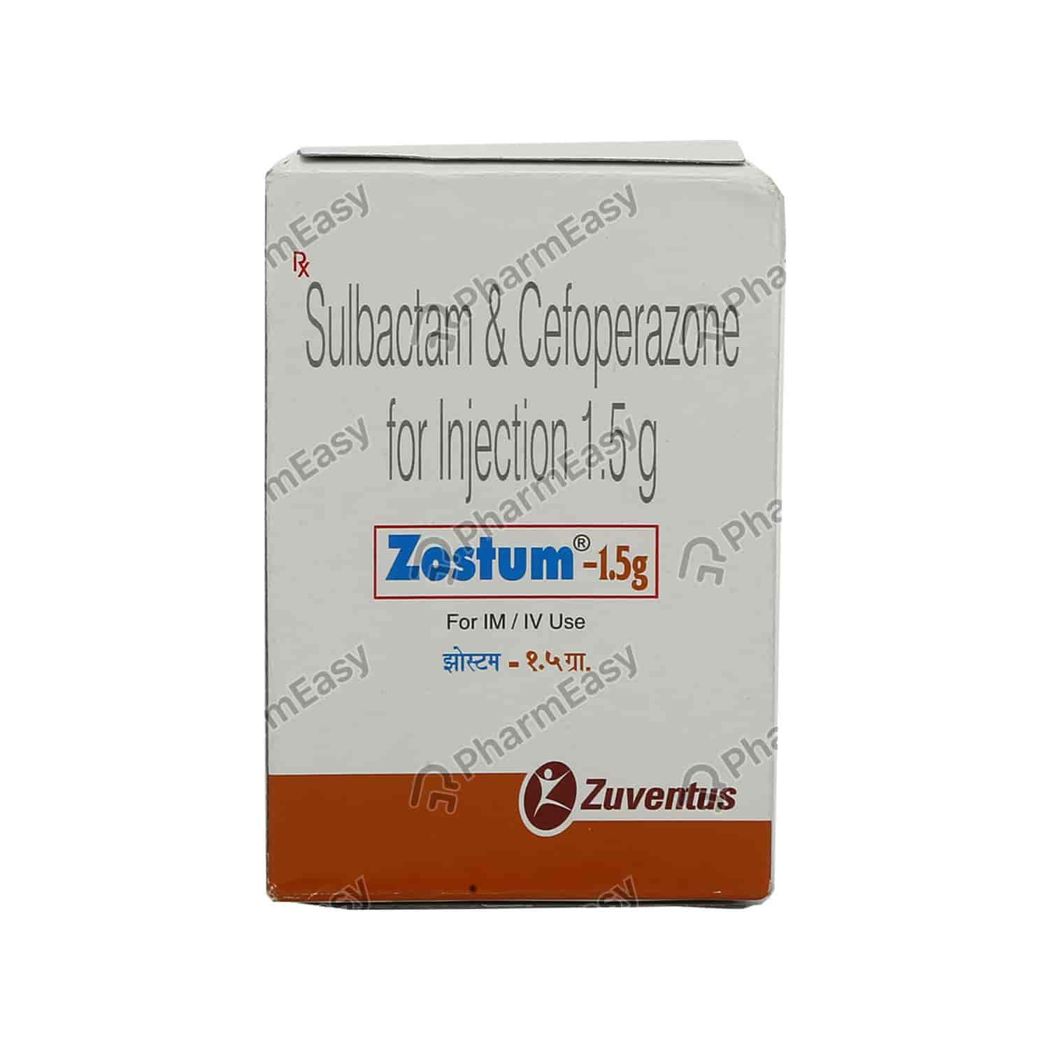 Zostum 1.5gm Inj - Uses, Side Effects, Dosage, Composition & Price ...