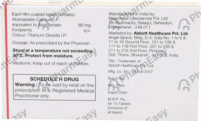 Caat 80mg Strip Of 10 Tablets
