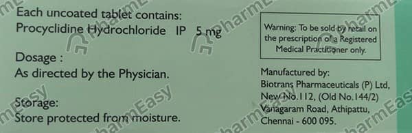 Modin 5mg Strip Of 10 Tablets