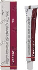 EXECARE F TUBE OF 10GM CREAM