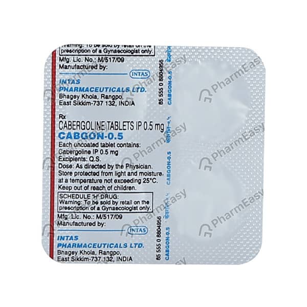 Cabgon 0.5mg Tablet