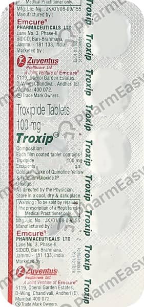 Troxip 100Mg Strip Of 10 Tablets