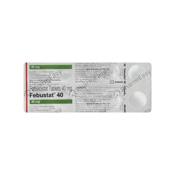 Febustat 40mg Strip Of 10 Tablets