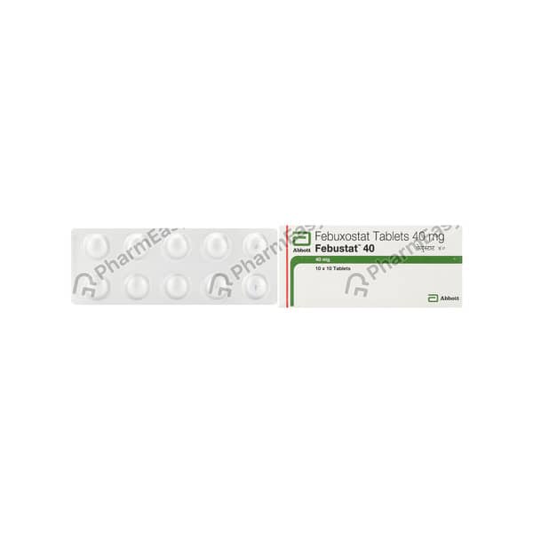 Febustat 40mg Strip Of 10 Tablets