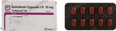 Tufacne 10mg Strip Of 10 Capsules