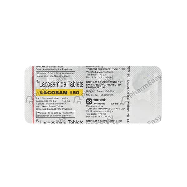 Lacosam 150mg Strip Of 10 Tablets