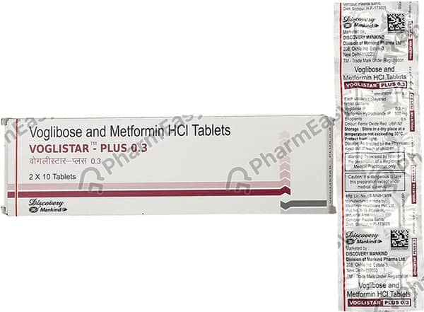 Voglistar Plus 0.3mg Strip Of 10 Tablets