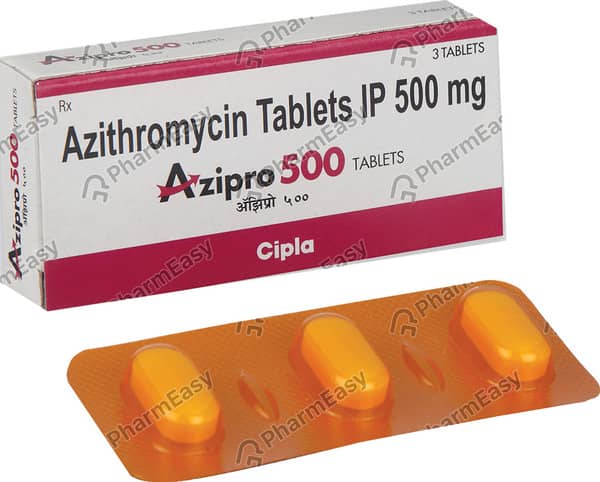 Azipro 500mg Strip Of 3 Tablets