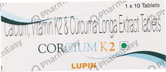 CORCIUM K2 STRIP OF 10 TABLETS