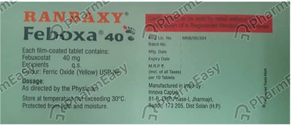 Feboxa 40mg Strip Of 10 Tablets