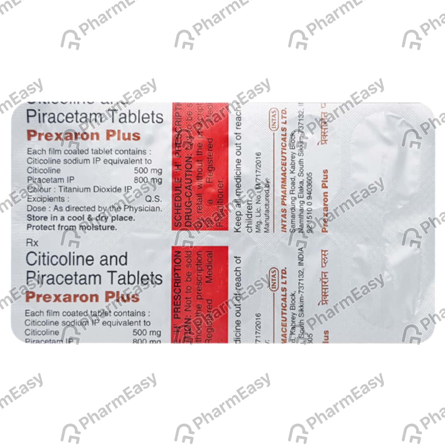 Prexaron Plus Strip Of 10 Tablets: Uses, Side Effects, Price & Dosage ...