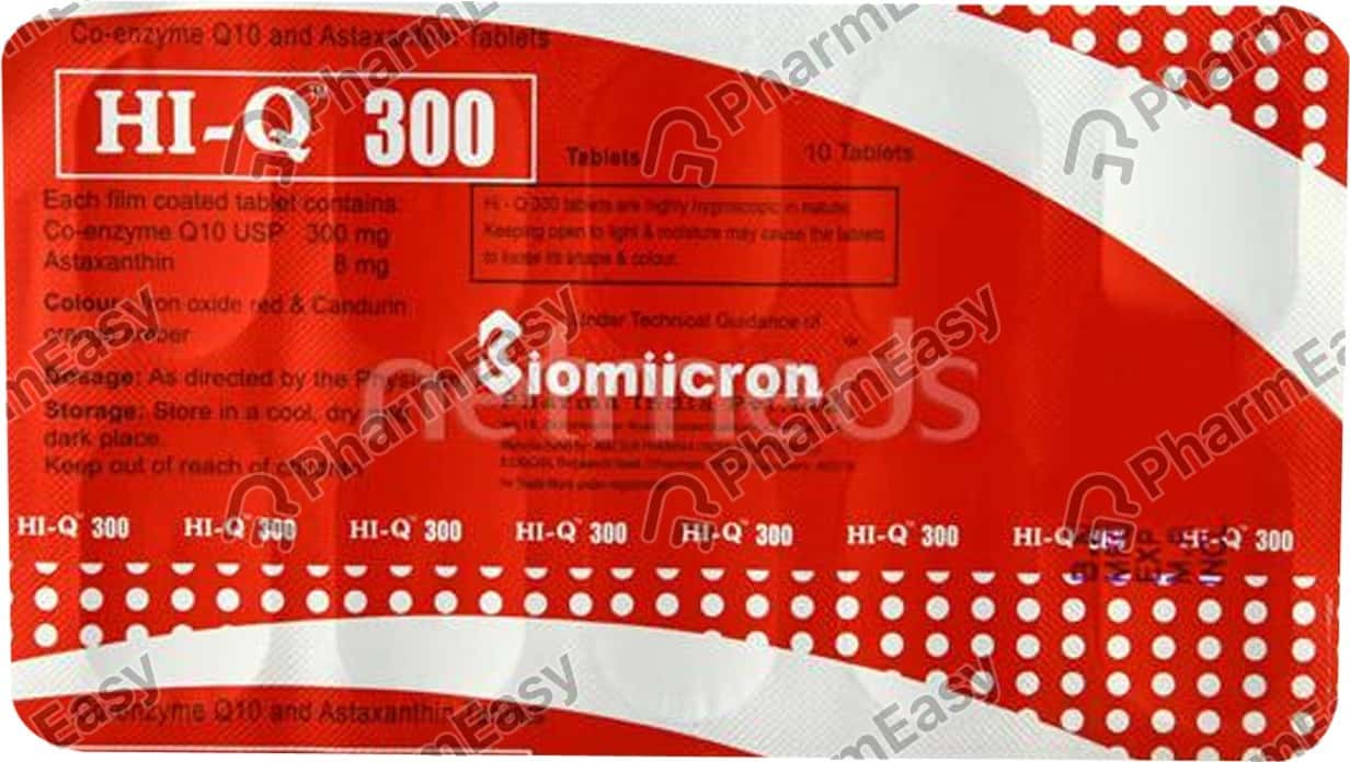 Buy Hi Q 300mg Strip Of 10 Tablets Online at Flat 15 OFF PharmEasy