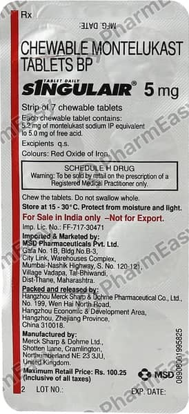 Singulair 5mg Tablet
