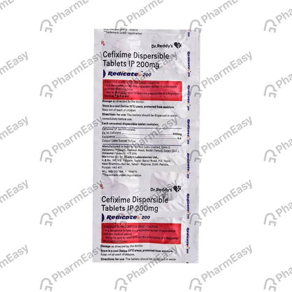 Redicate 200mg Strip Of 10 Tablets