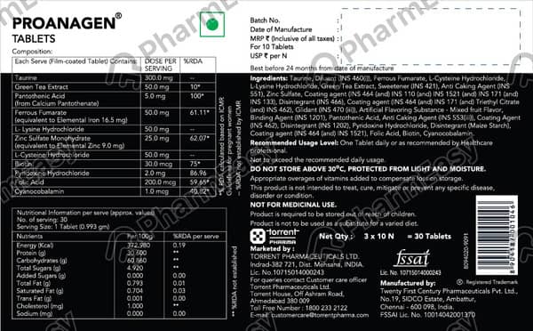 Proanagen Strip Of 10 Tablets