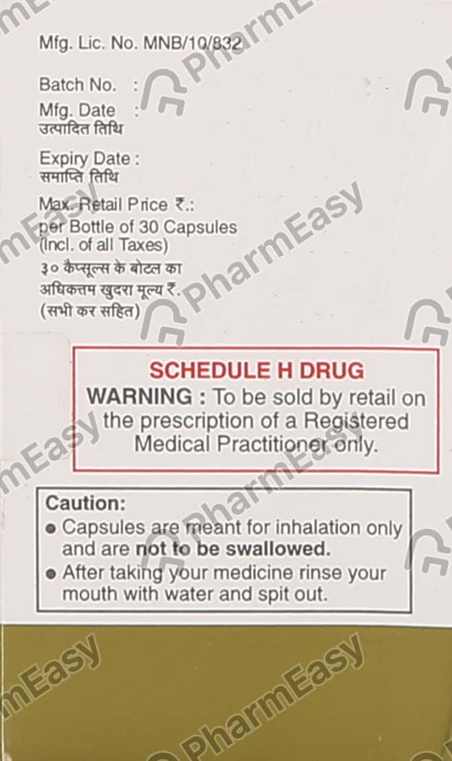 Buy Airtec Sf 500mcg Bottle Of 30 Instacaps Online at Flat 15% OFF ...