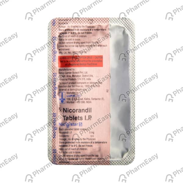 Nicostar 5Mg Bottle Of 20 Tablets