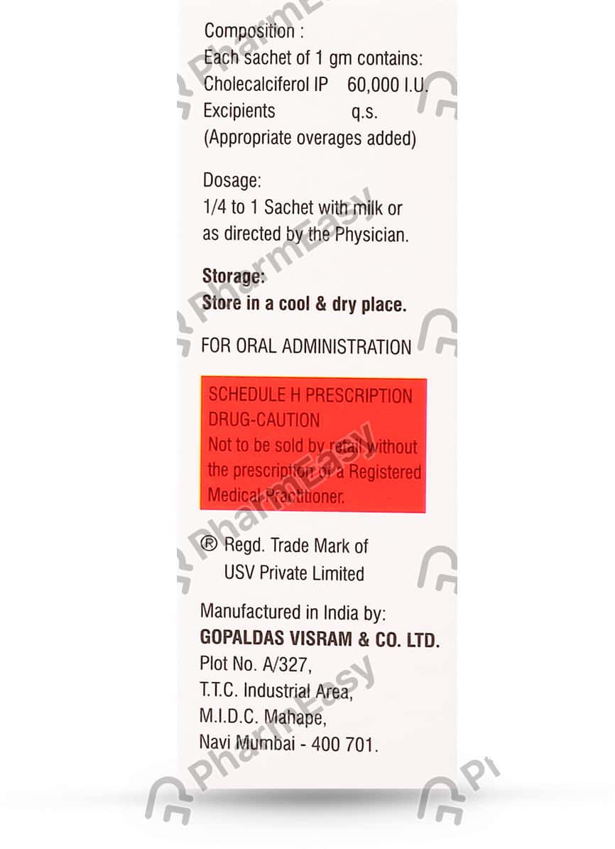 D Rise 60000 IU Granules (1) Uses, Side Effects, Price & Dosage