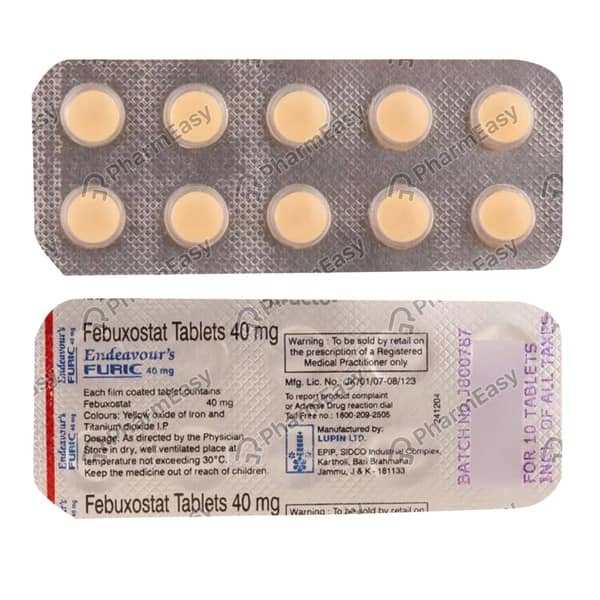 Endeavours Furic 40mg Strip Of 10 Tablets