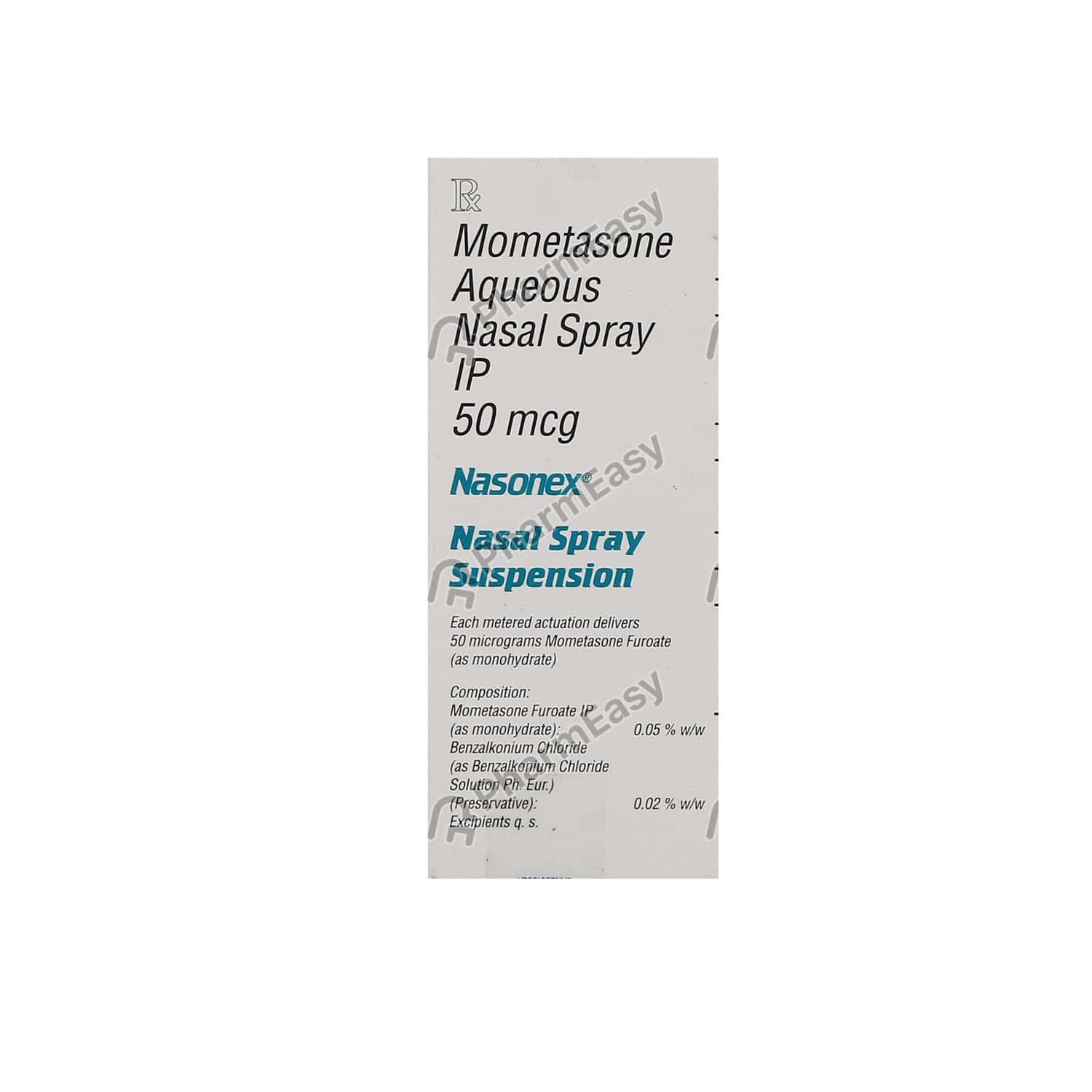 Nasonex 50 MCG Nasal Spray (140) Uses, Side Effects, Dosage, Composition & Price PharmEasy