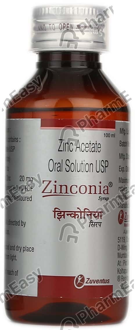 Zinconia Bottle Of 100ml Syrup