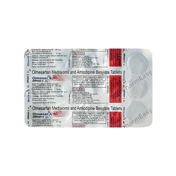 Olmesar A 40mg Strip Of 10 Tablets
