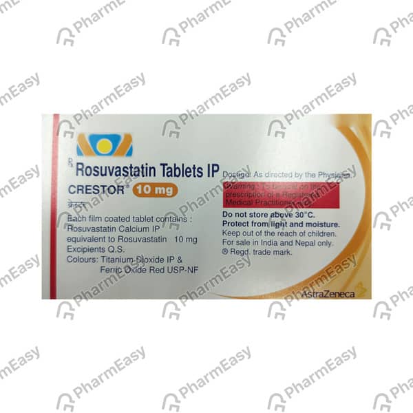 Crestor 10mg Strip Of 10 Tablets