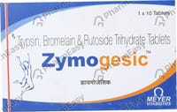Zymogesic Strip Of 10 Tablets: Uses, Side Effects, Price & Dosage ...