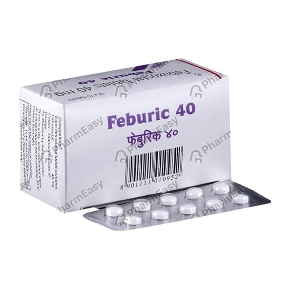 फेबुरिक 40एमजी की स्ट्रिप 10 टैबलेट्स
