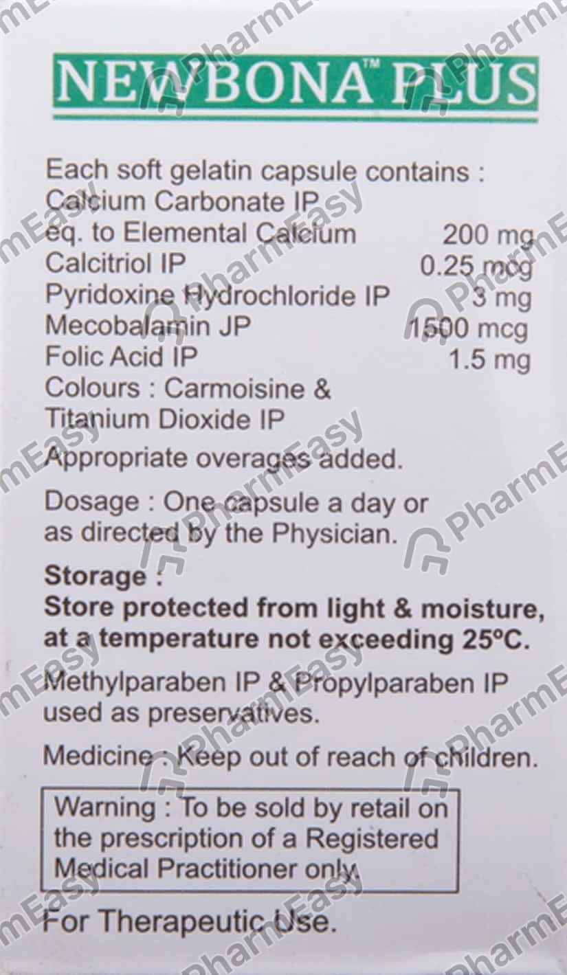 Buy Newbona Plus Strip Of 10 Capsules Online at Flat 15 OFF PharmEasy