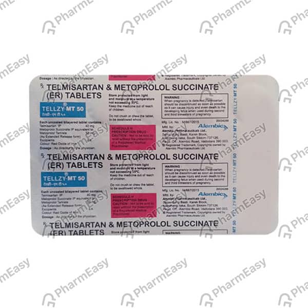 Tellzy Mt 50mg Strip Of 10 Tablets