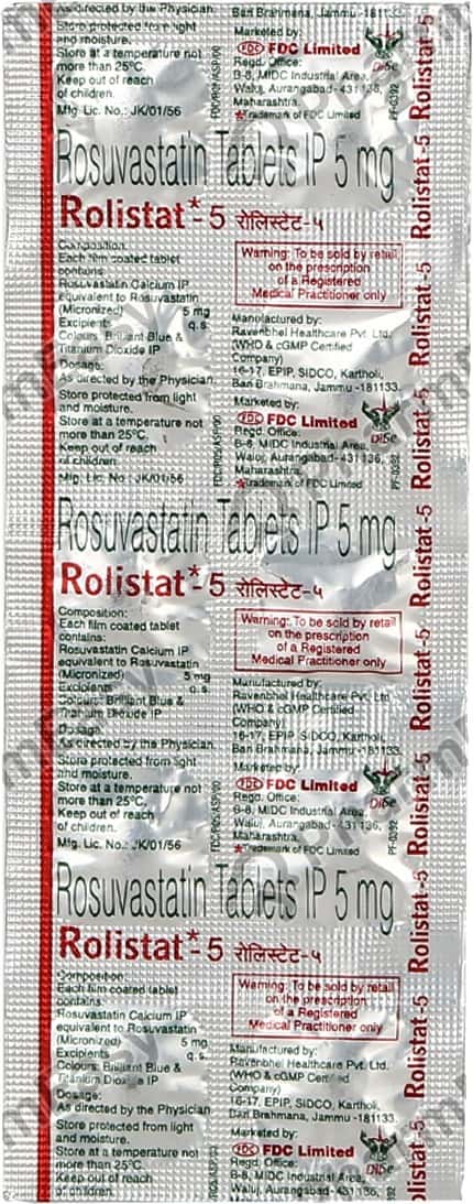 Rolistat 5 MG Tablet (10): Uses, Side Effects, Price & Dosage | PharmEasy