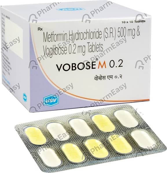 Vobose M 0.2mg Strip Of 10 Tablets