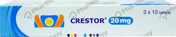 Crestor 20mg Strip Of 10 Tablets