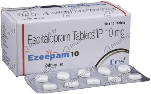 Ezeepam 10mg Strip Of 10 Tablets